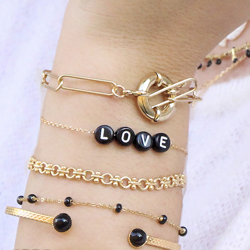 White LOVE bracelet