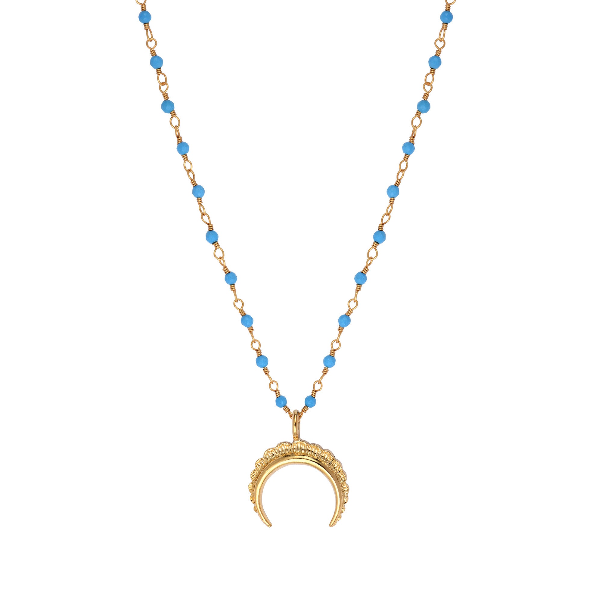 Collier Lune Turquoise