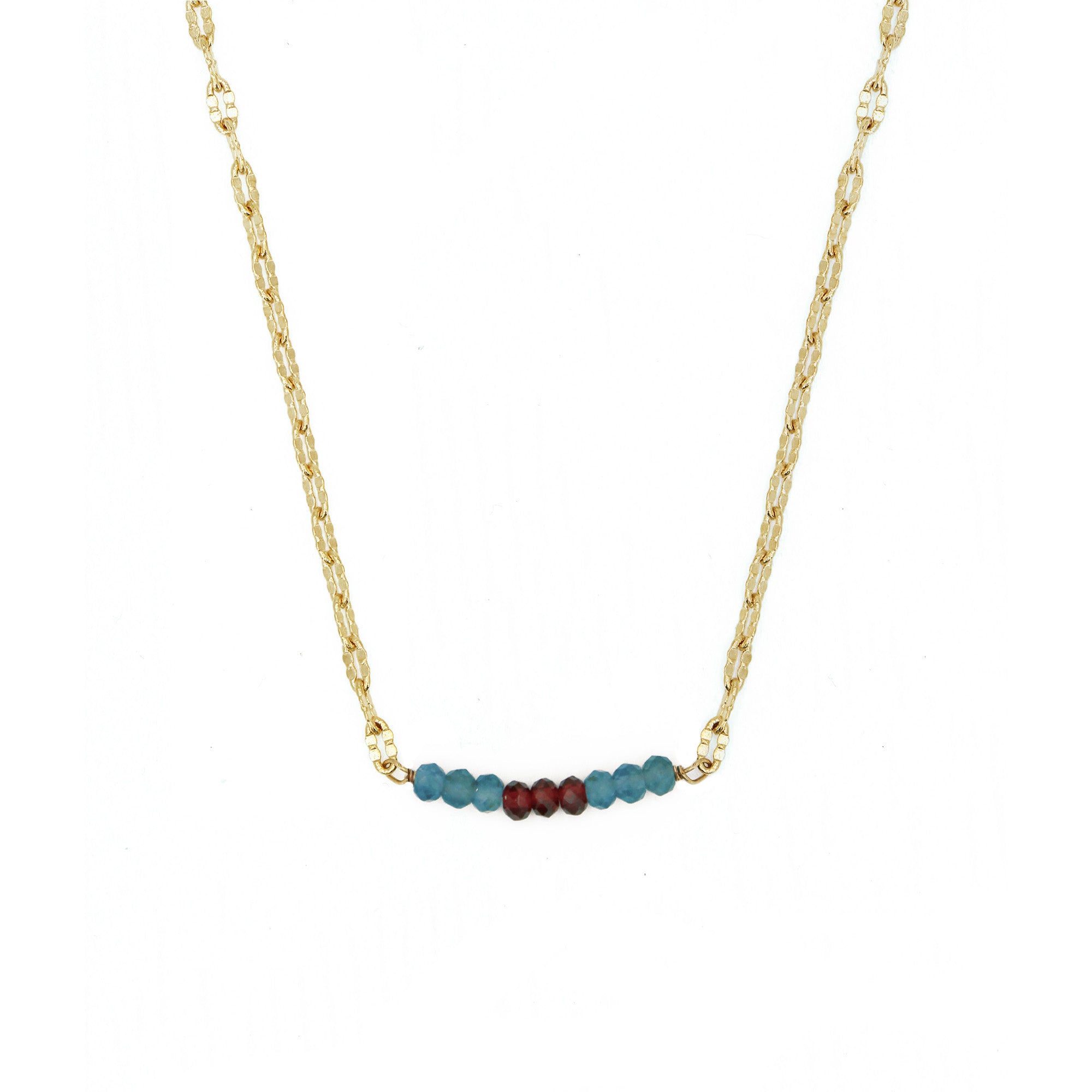 Collier Holy apatite blue