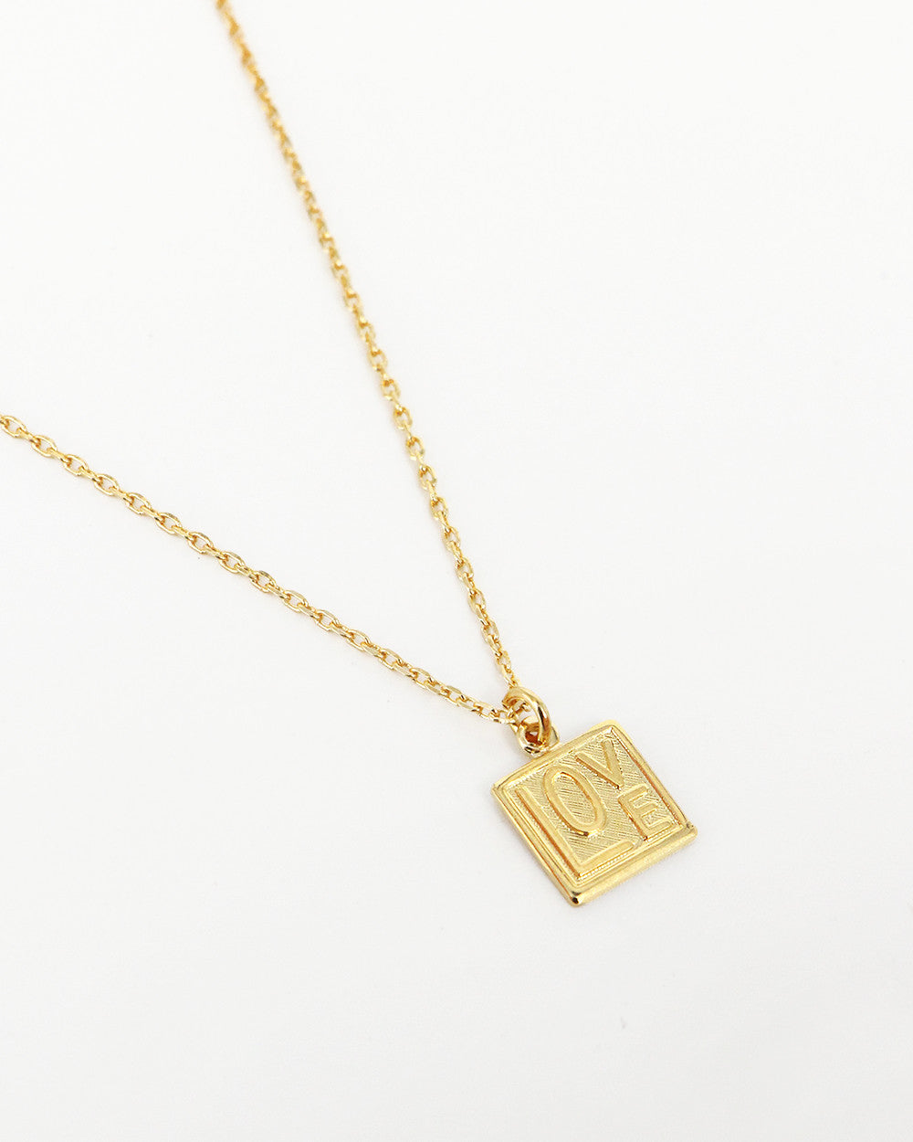 Mini Love necklace (square)