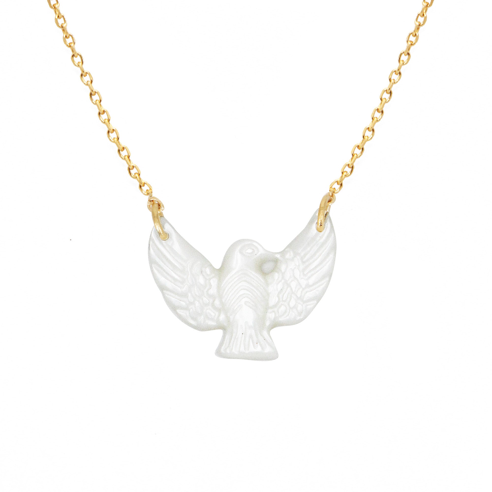 Mother-of-pearl Birdy necklace