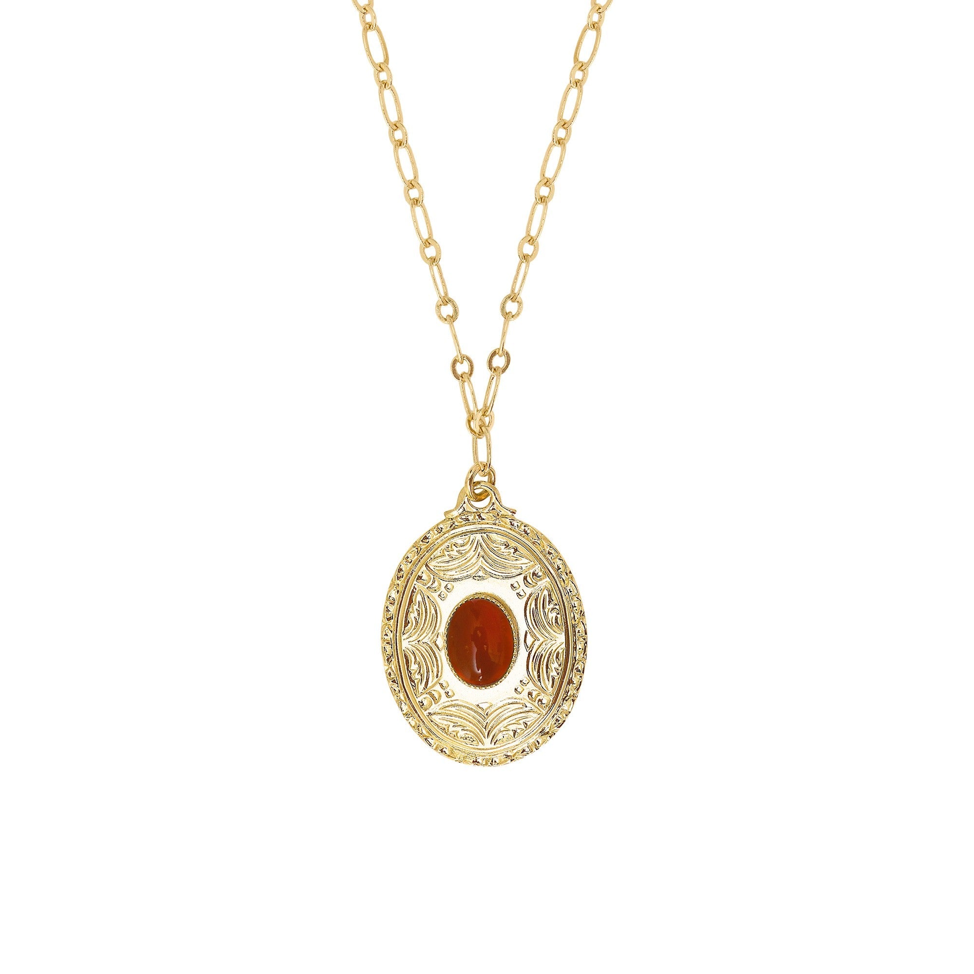 Thaïs necklace (oval/stone)