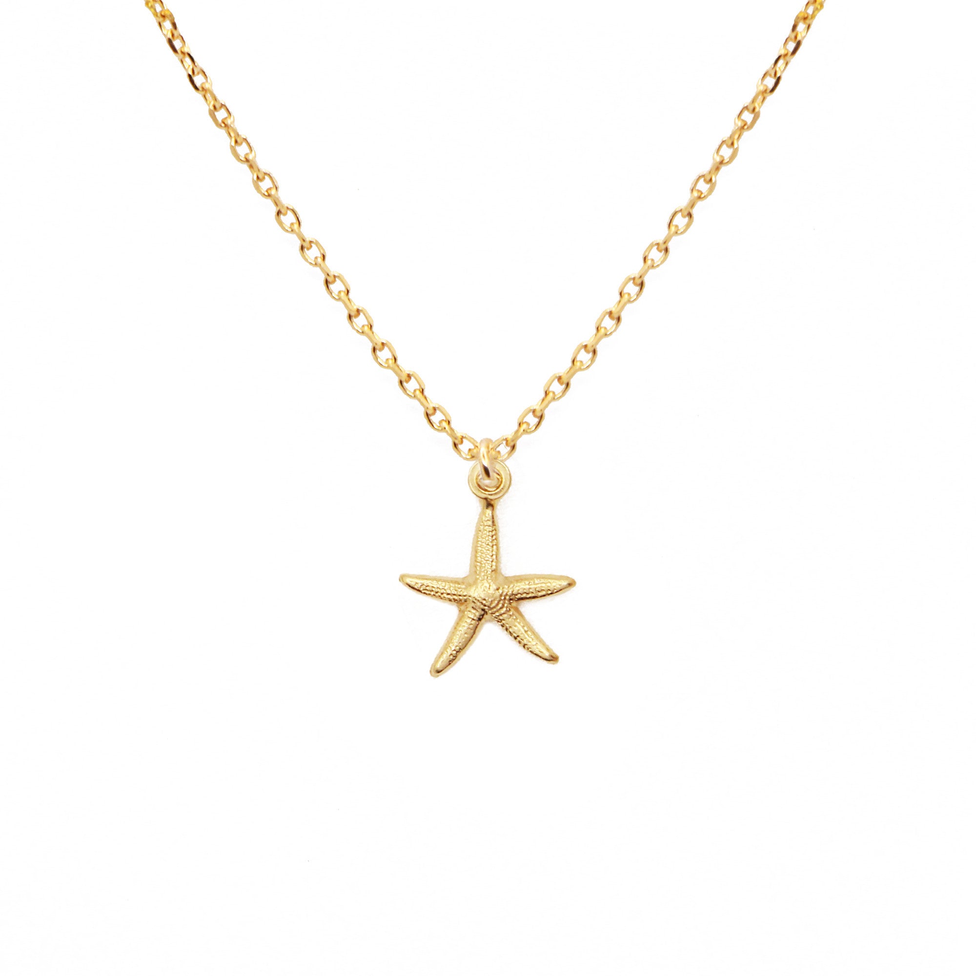 Starfish charm chain necklace
