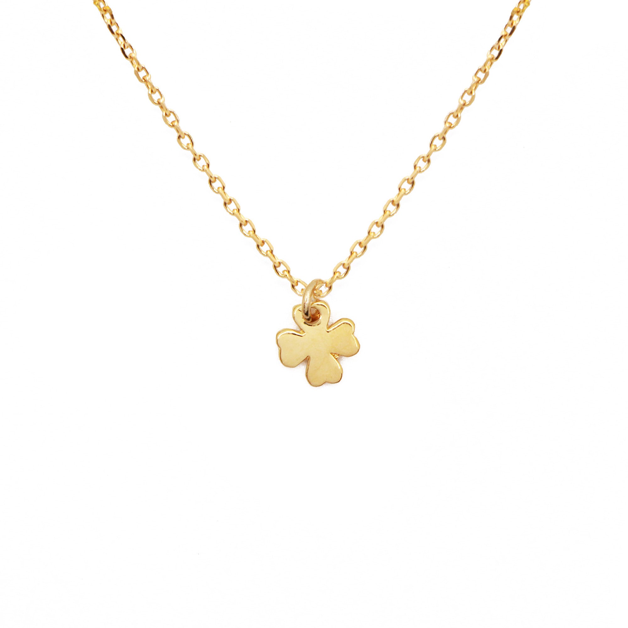 Clover charm chain necklace