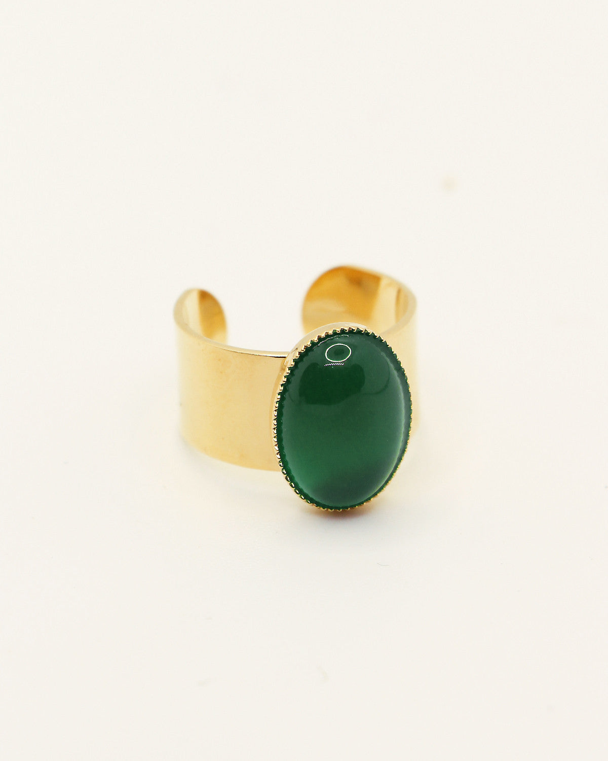 Green Agate Calypso Ring