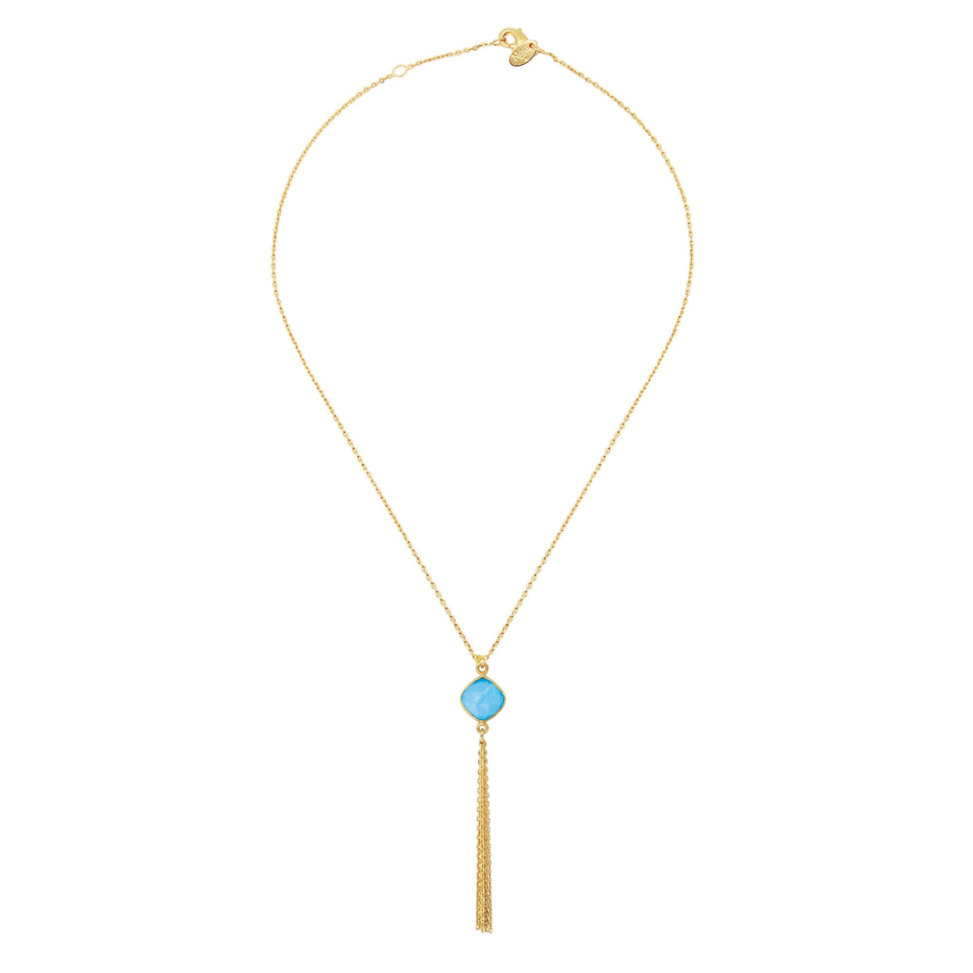 Collier Pompom Turquoise